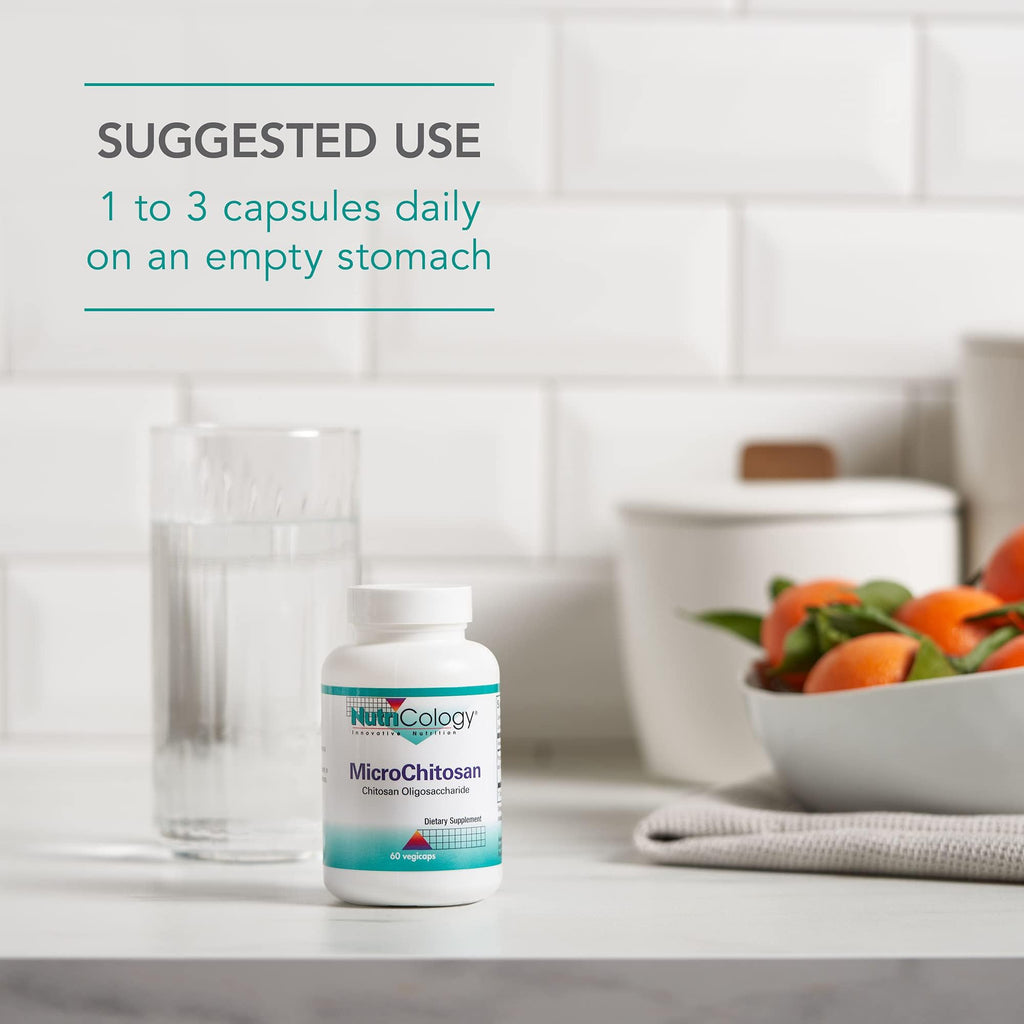 Nutricology MicroChitosan Supplement – 1800mg Chitosan Oligosaccharide, 60 Veg Pills