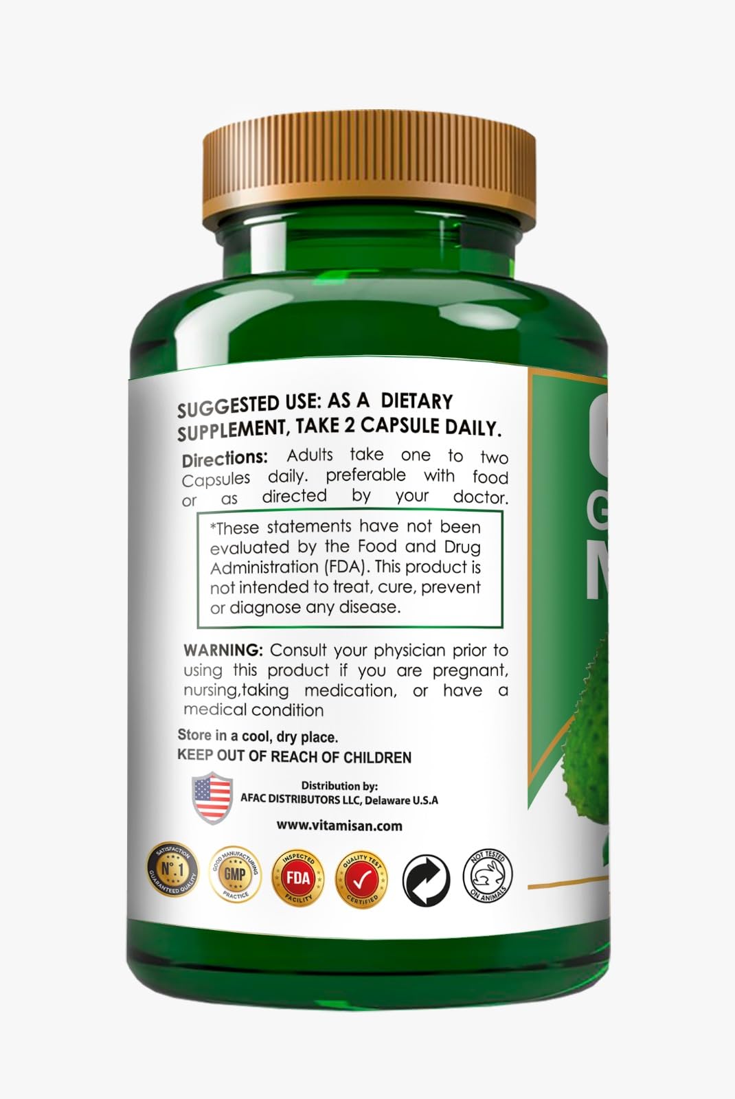 Graviola Soursop Green Superfood for Antioxidant Support (120 Capsules Pack of 2)