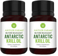 Antler Farms Antarctic Krill Oil 60 Softgels | Omega-3 EPA + DHA + Astaxanthin (Pack of 2)