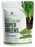 Antler Farms 100% Organic NZ Super Greens Powder – 200g, 40 Servings | Vegan, Gluten Free