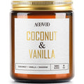 AOOVOO Coconut Vanilla Candles – 9 oz Soy Scented Candle for Home & Aromatherapy