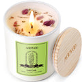AOOVOO Sage Scented Candles for Women | 10oz Soy Aromatherapy Candle with Crystals Inside