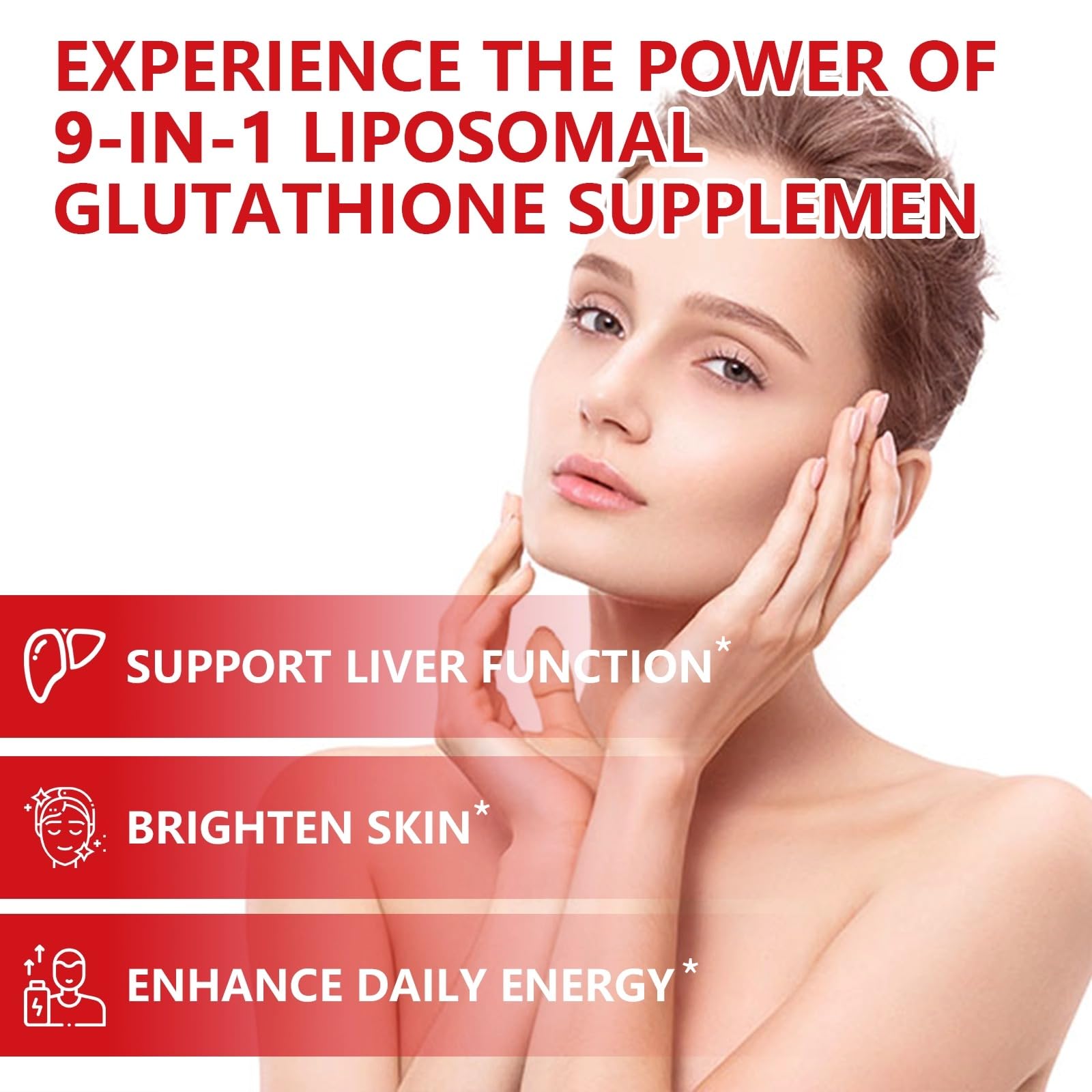 Aouewnk 2500mg Liposomal Glutathione Gummies – 98% Bioavailability, Skin & Liver Support, Immunity
