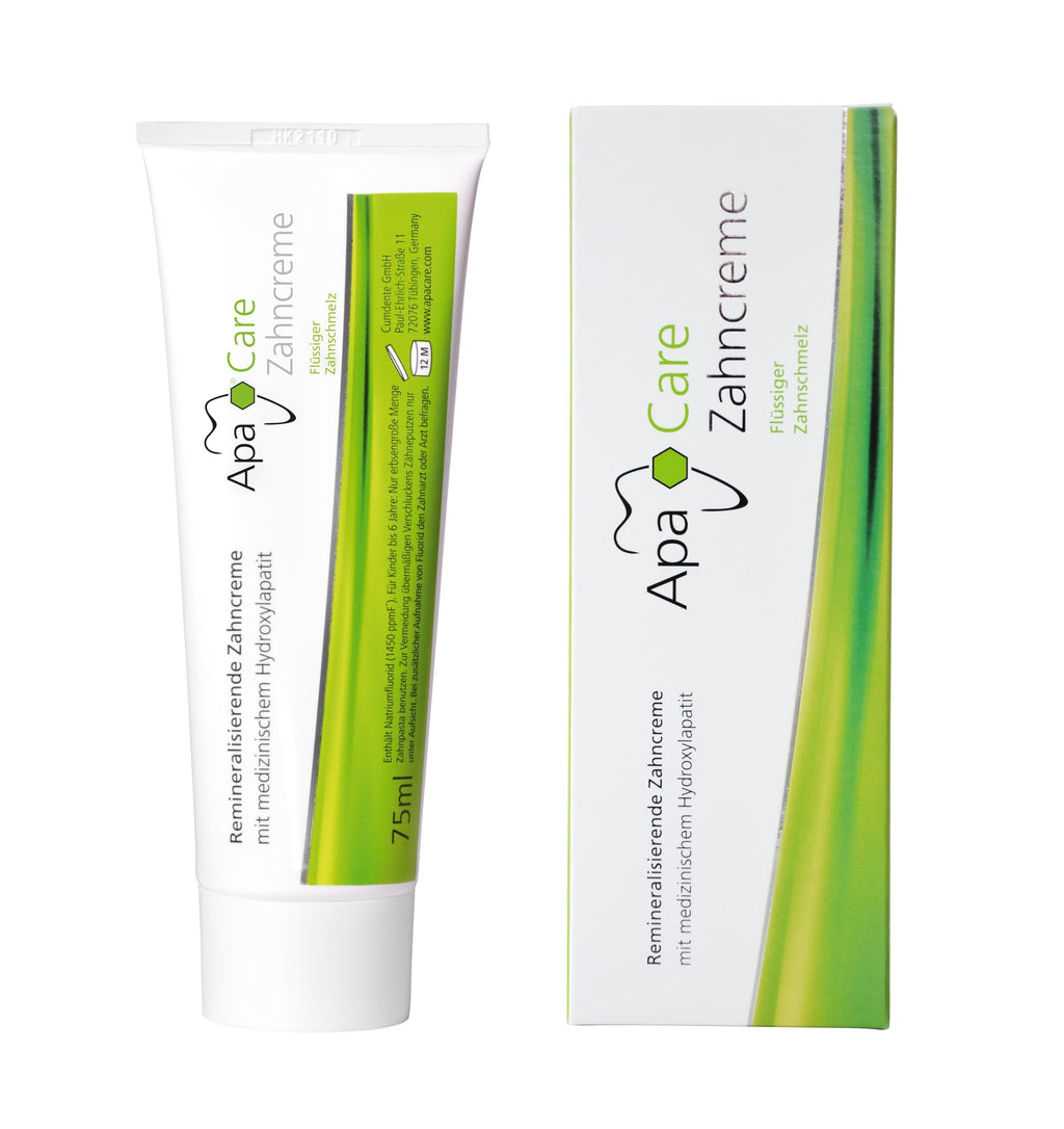 ApaCare Toothpaste with Fluoride and Hydroxyapatite for Enamel Repair - Sensitive Teeth | 3 x 75 ml