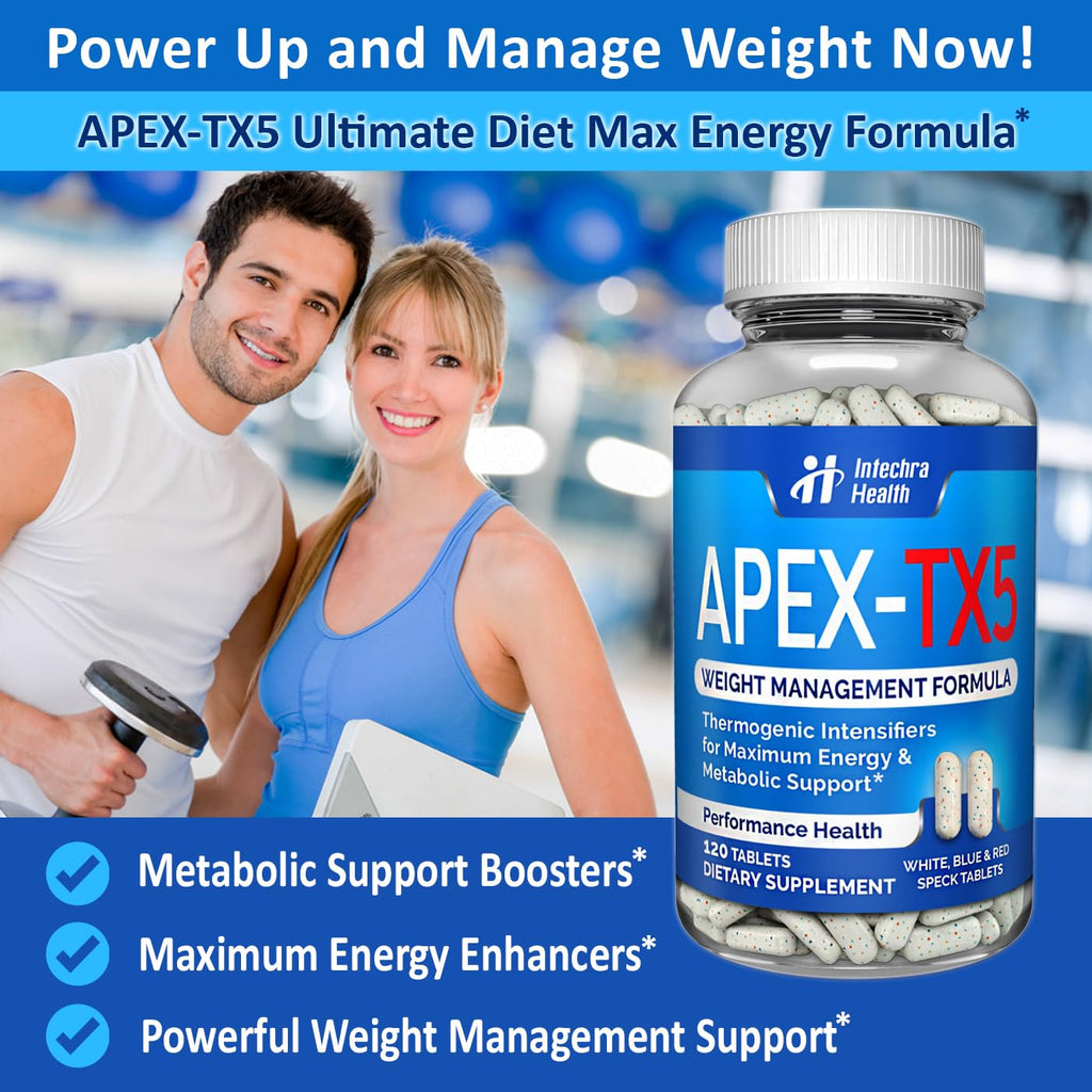 APEX-TX5 Weight Management Supplement - 120 Tablets - USA Made