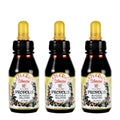 Official Distributor - Apiario Silvestre Brazilian Green Propolis Liquid Glycolic Extract (3 Bottles) Non Alcoholic, Wax Free, Sugar Free