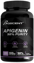 Apigenin 100mg Chamomile Extract – 120 Count, 98% Purity | Sleep, Mood, Cognition & Prostate Health