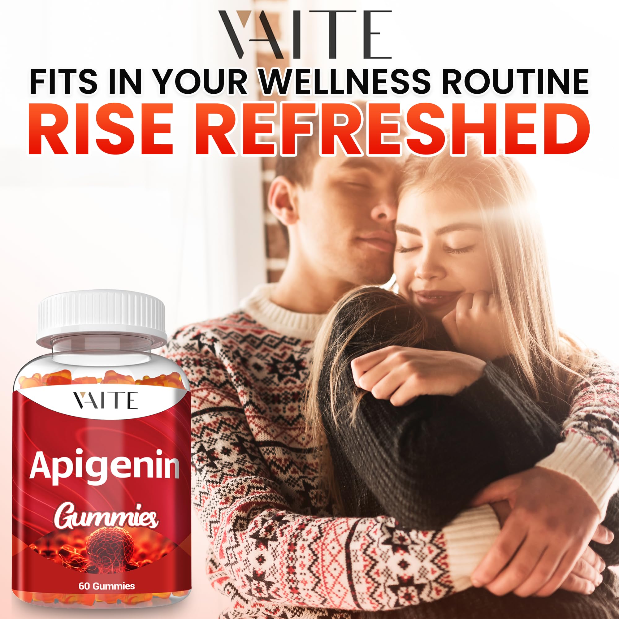 Apigenin 150mg Chamomile Gummies - Vegan Liposomal Calm Formula, Non-GMO