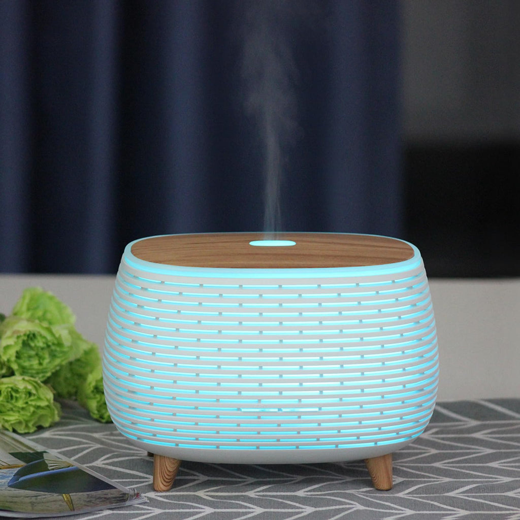 APOMATOT 2-in-1 Bluetooth Speaker & Ultrasonic Oil Diffuser – 400ml, 7-Color LED Lights
