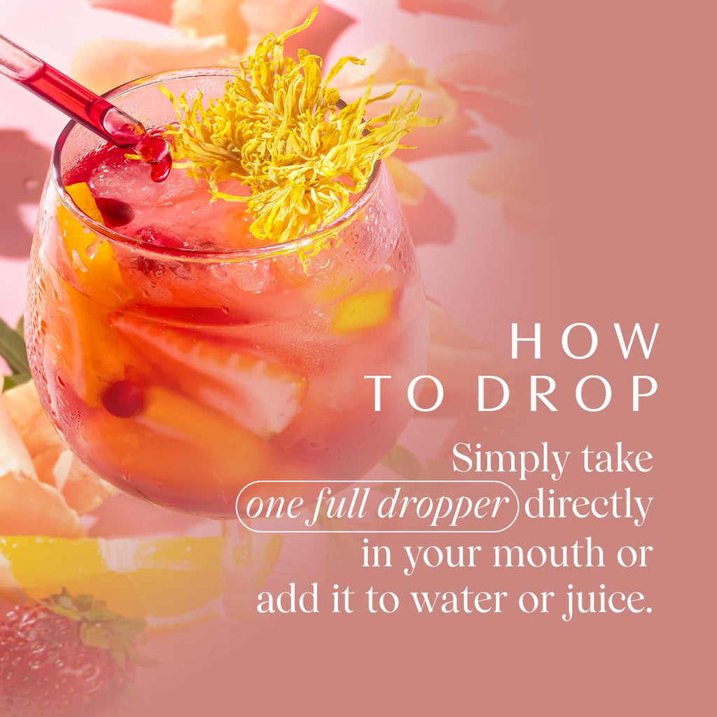 Apothékary Rosé-Tinted Glasses - Alcohol-Free Mood & Focus Drops, 30 Servings