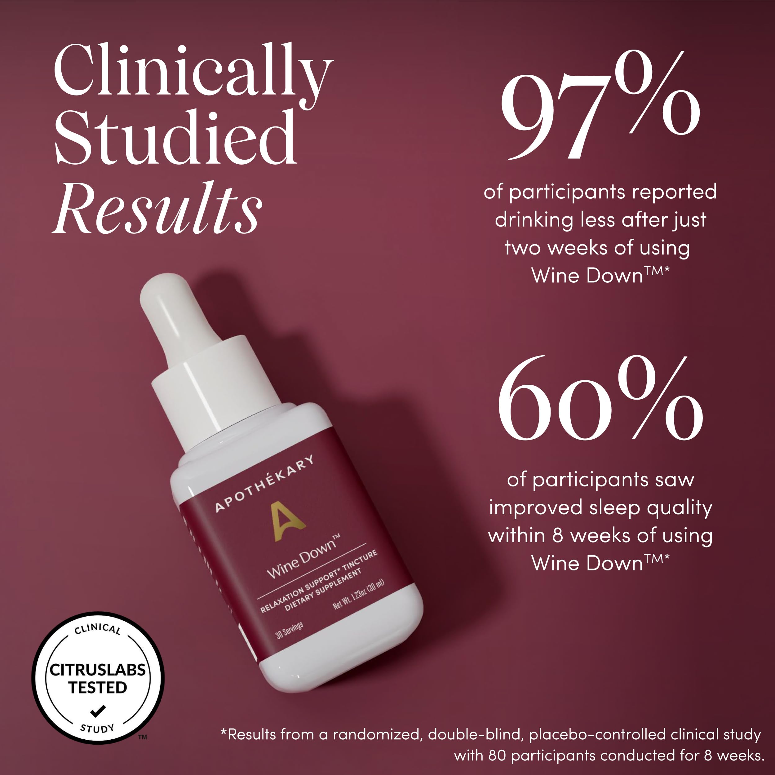 Apothékary Wine Down - Alcohol-Free Sleep Support Drops | 1 oz, 30 Servings