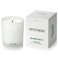 Apotheke Wild Mint & Ivy Scented Candle – 10.5 oz Soy Wax, Large White Jar