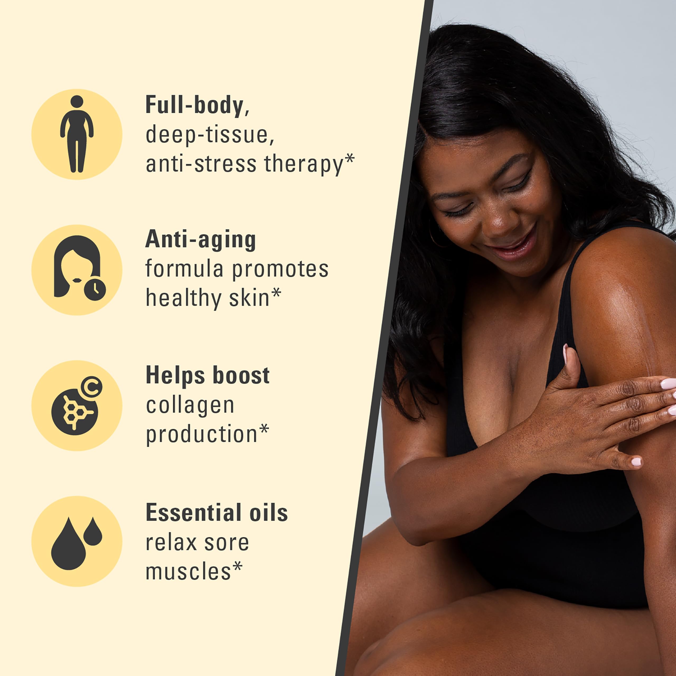 Ylang Ylang + Ginger Lymphatic Drainage Massage Oil – Collagen & Stem Cells | 8oz | M3 Naturals