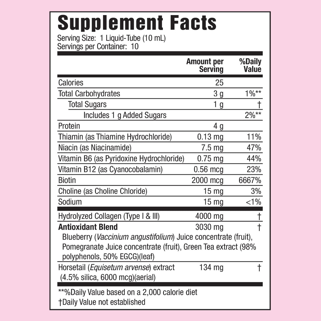 Applied Nutrition Liquid Collagen Skin Revitalization – 2x10 Tubes (Tropical Strawberry Kiwi)