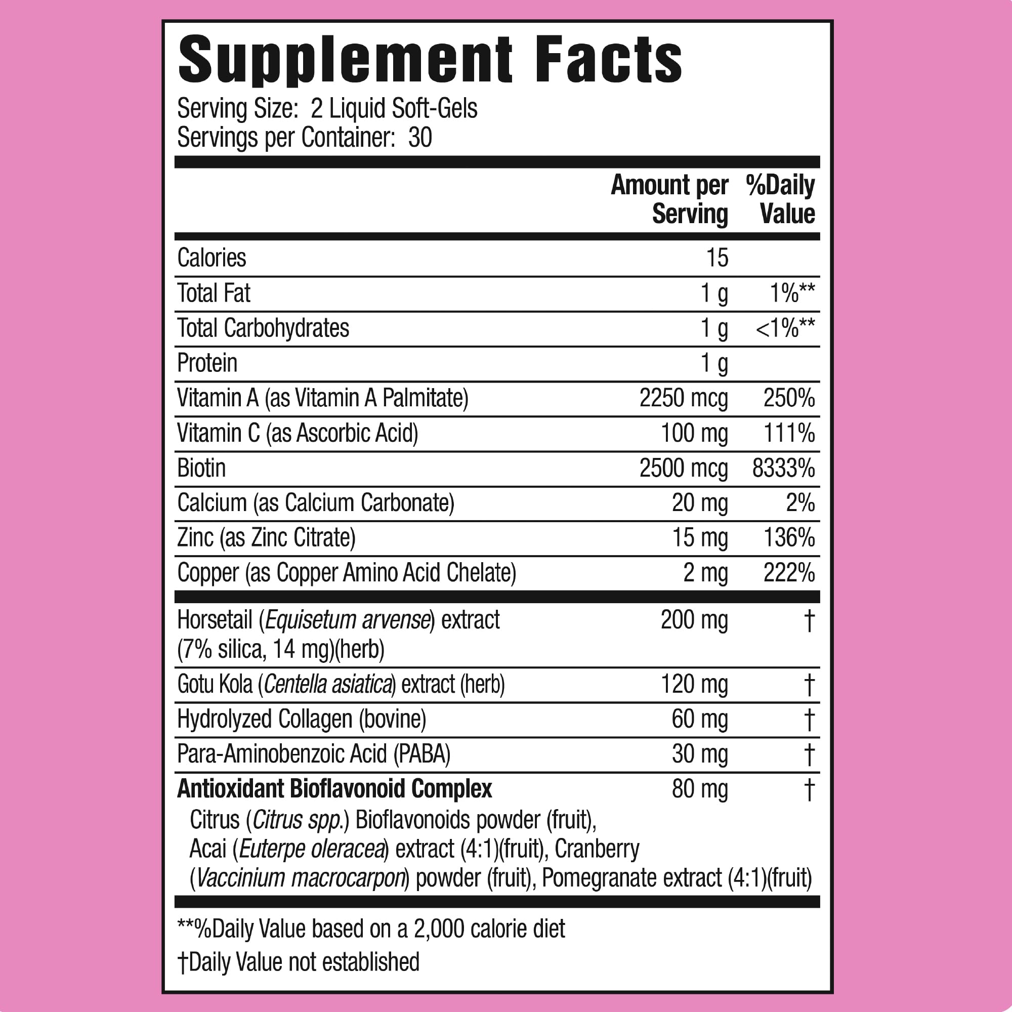 Applied Nutrition Longer Stronger Hair & Nails – 60 Liquid Soft-Gels per Bottle, Pack of 4, 120 Servings