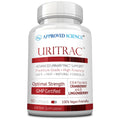 Approve Science Uritrac UTI Support – Cranberry, D-Mannose, Lingonberry – Vegan Friendly – 1 Bottle Supply
