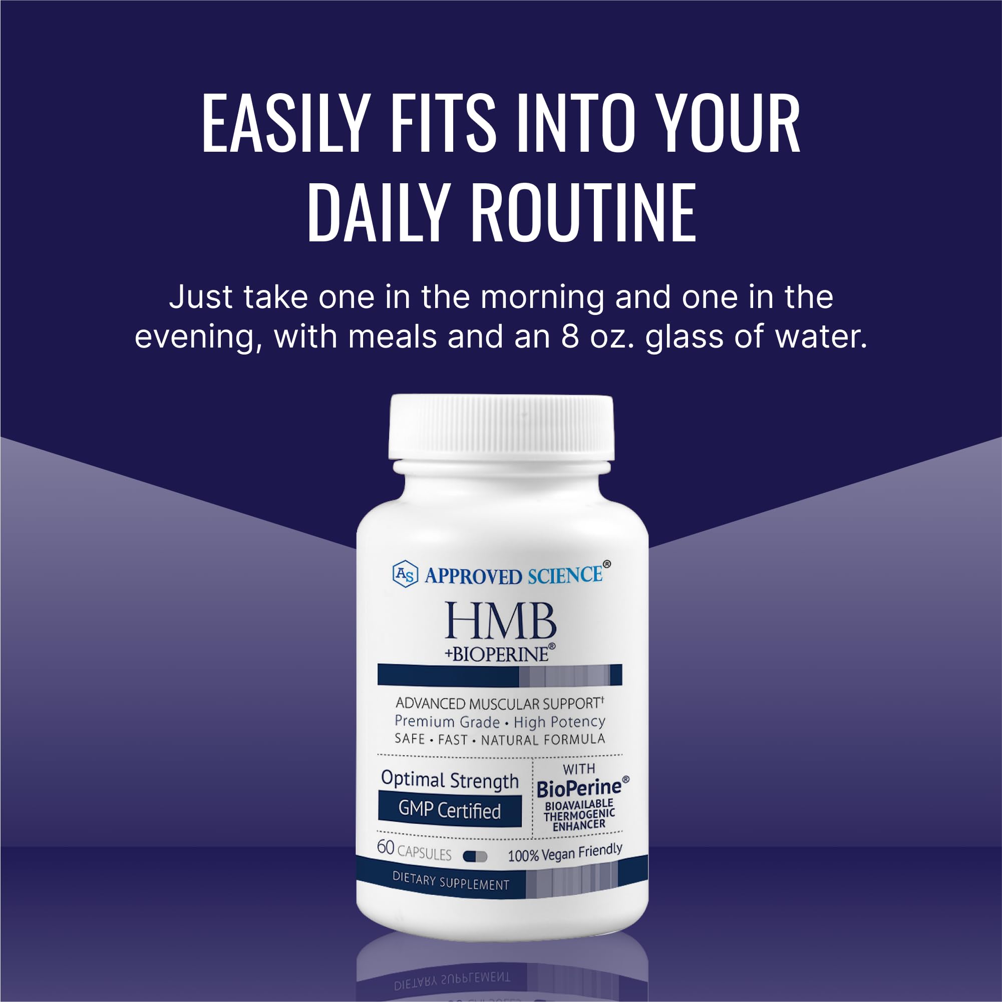 Approved Science HMB - 1500 mg per Serving | 60 Vegan Capsules (Pack of 3)