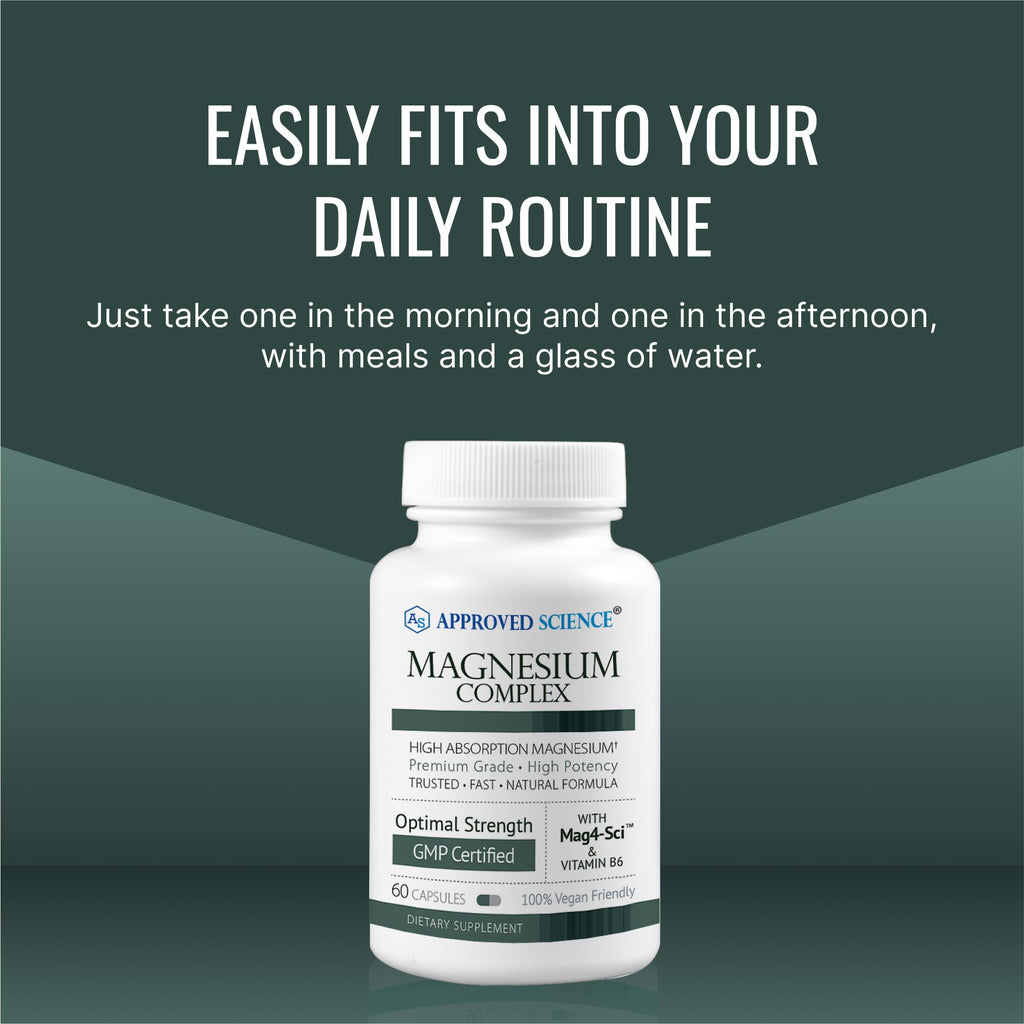 Approved Science Magnesium Complex | High Absorption Magnesium (60 Capsules)