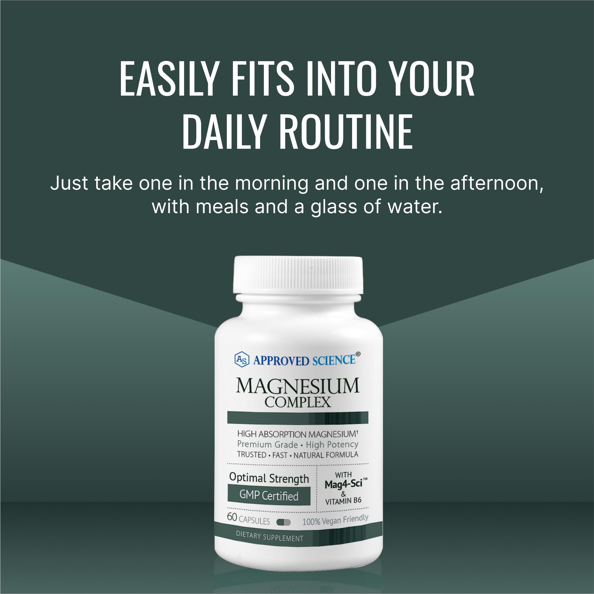 Approved Science Magnesium Complex | High Absorption Magnesium (60 Capsules)