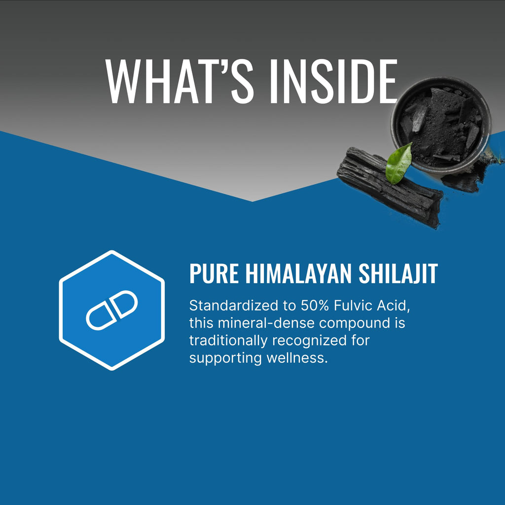 Approved Science Himalayan Shilajit: 50% Fulvic, 30:1 Extract, 360 Capsules