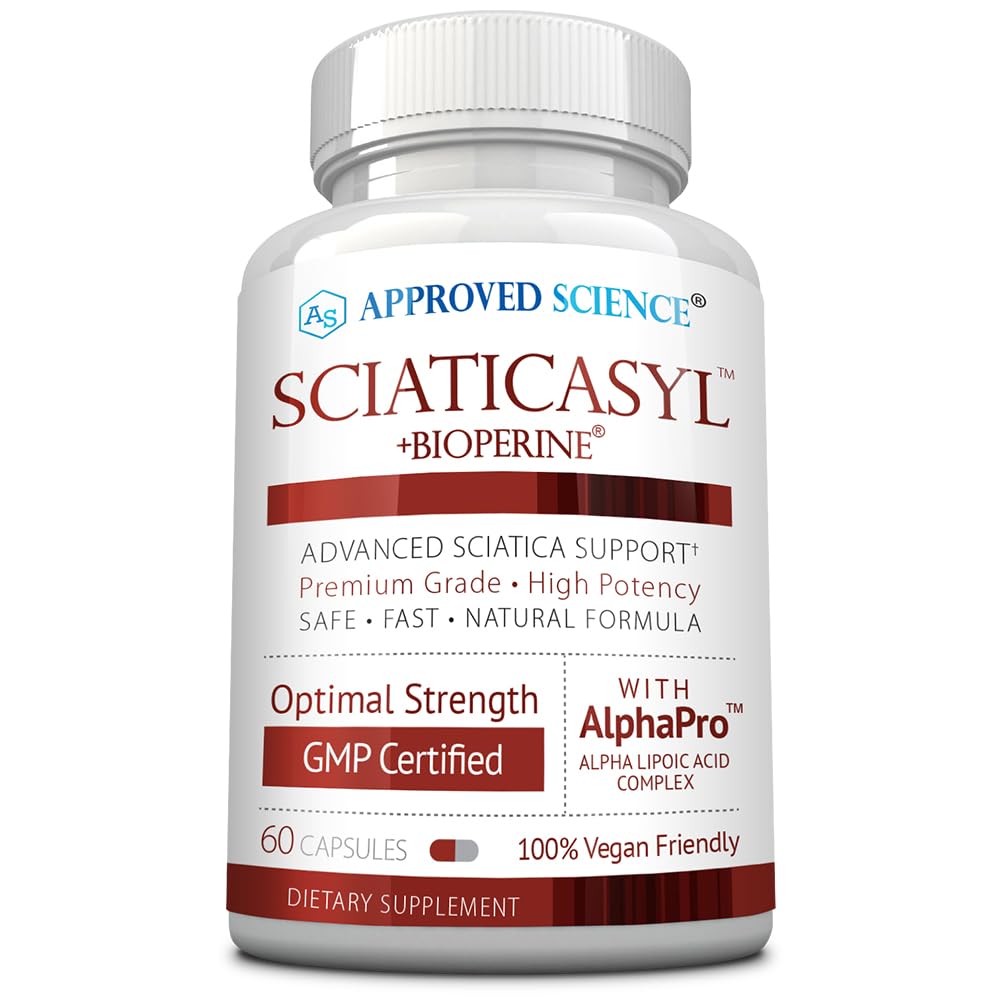Approved Science Sciaticasyl – Optimal Sciatic Nerve Support, Vegan, 60 Capsules
