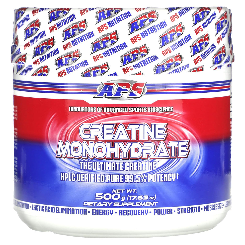APS Pure Creatine Monohydrate 500g – Creapure, No Loading