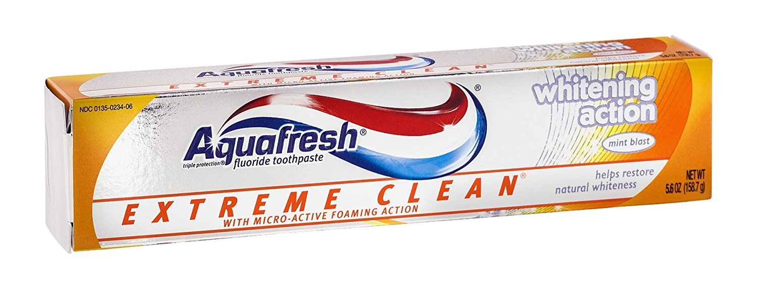 Aqua Fresh Extm White 5.6 oz – Aquafresh Extreme Clean Whitening Mint Toothpaste