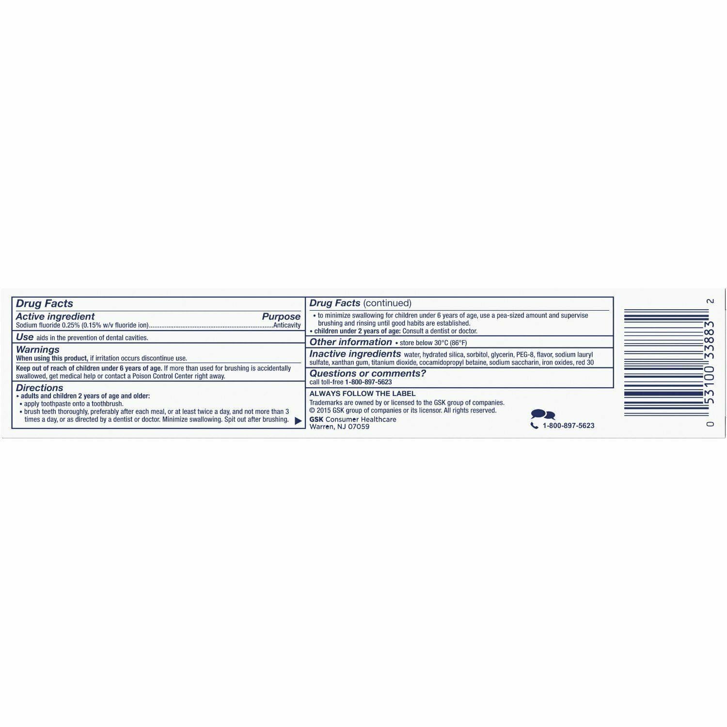 Aquafresh Extreme Clean Whitening Action Toothpaste with Fluoride – 6 x 5.6 oz
