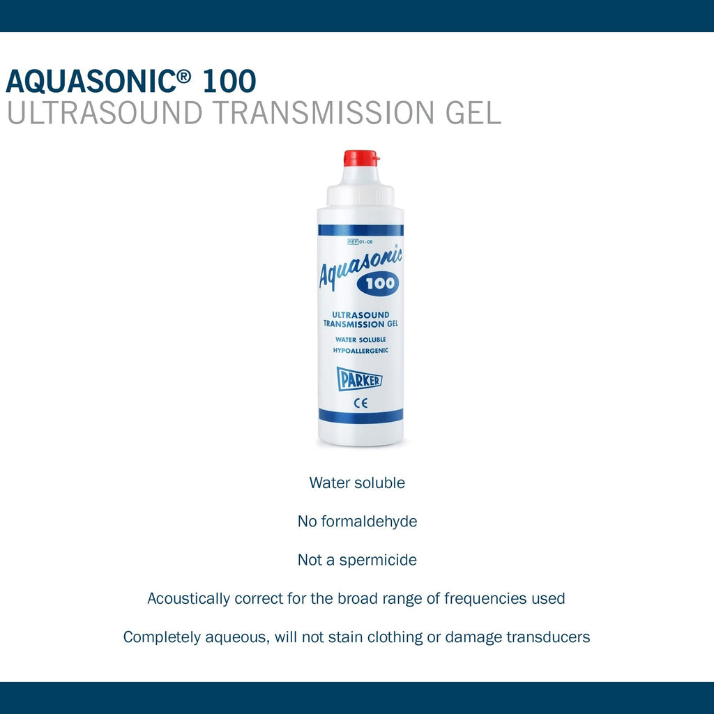 Aquasonic 100 Ultrasound Gel 0.25L Bottle | Parker Laboratories