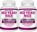 Arazo Nutrition Red Yeast Rice Extract 1200 MG – Citrinin Free, Vegetarian, 120 Capsules (Pack of 2)
