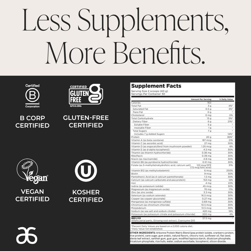 Arbonne Feelfit Pea Protein Shake Vanilla – Vegan Protein for Energy