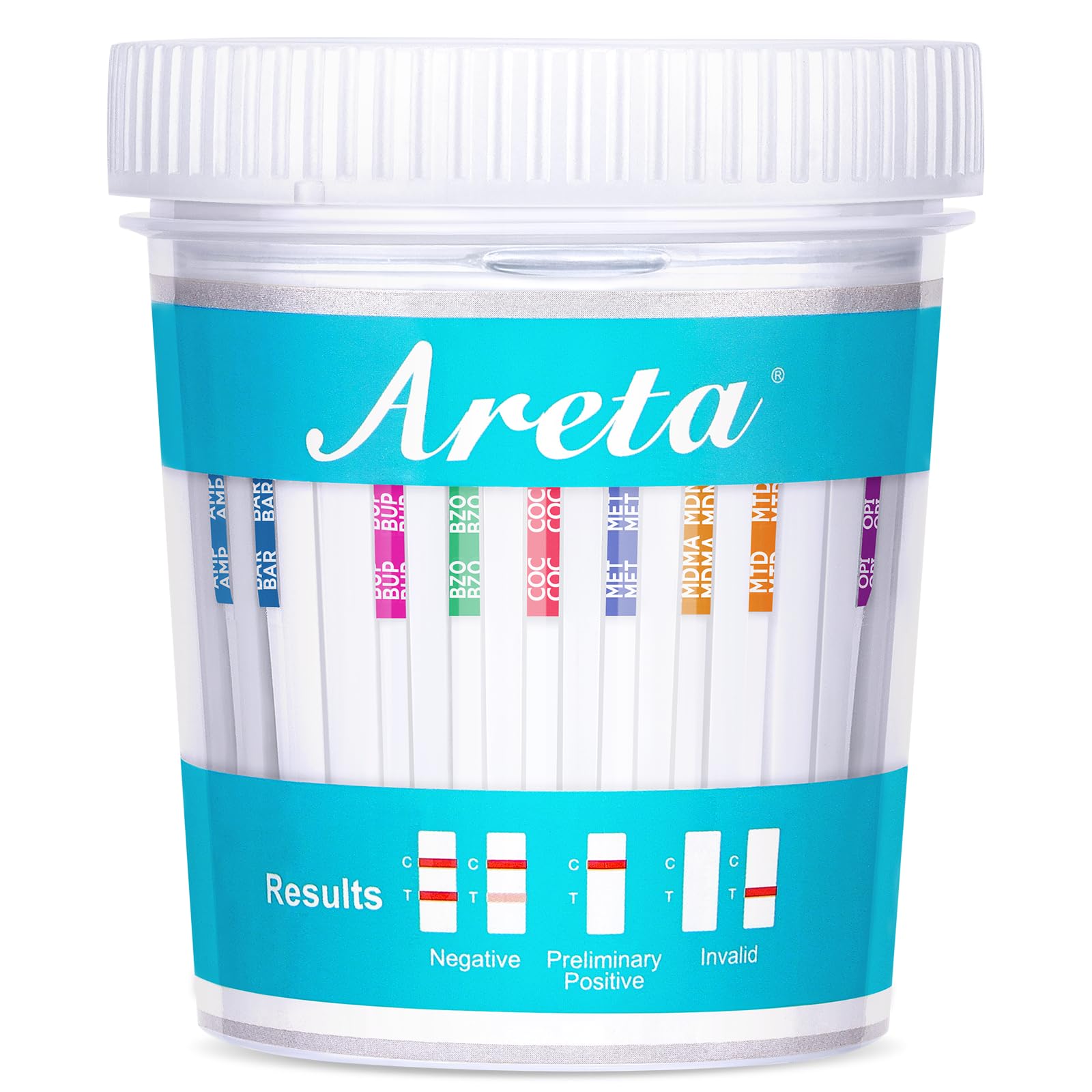 Areta 14-Panel At-Home Drug Test Cup - 5 Pack