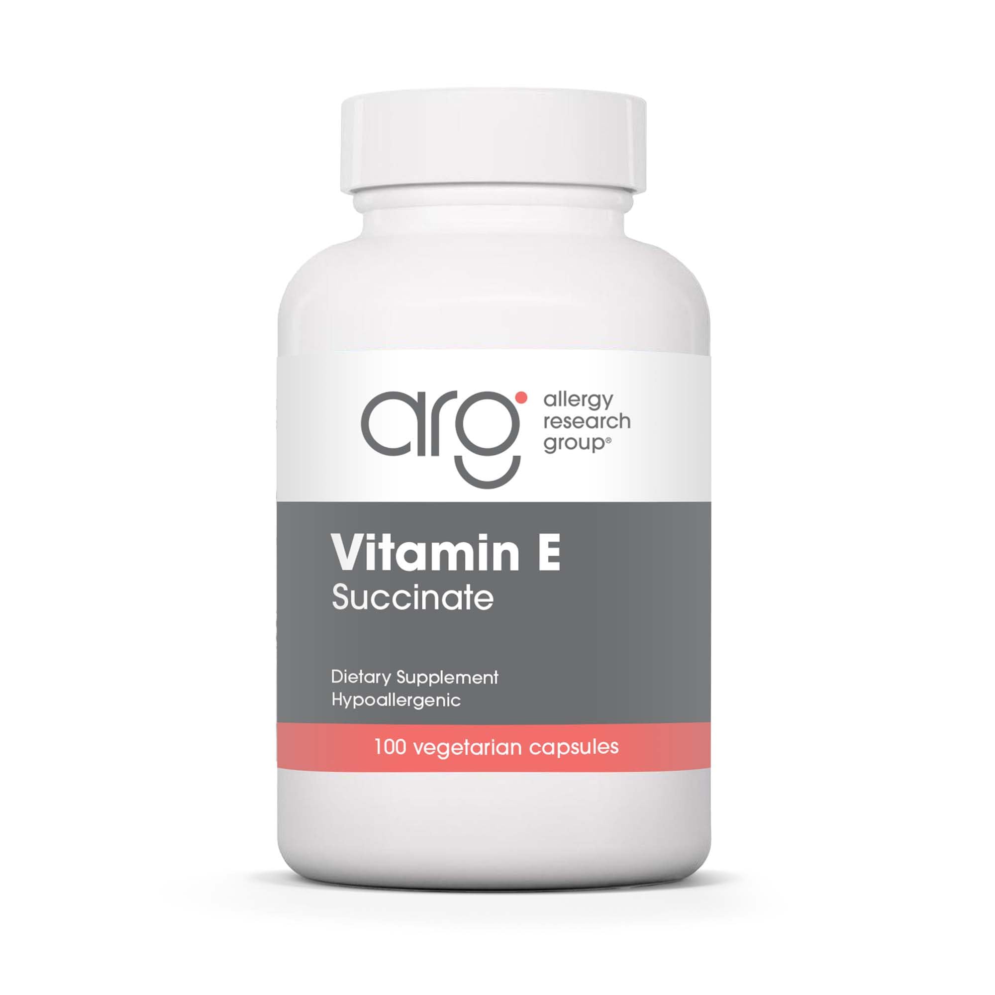 Allergy Research Group Vitamin E Succinate 400 IU - Vegetarian Capsules, 100 Count