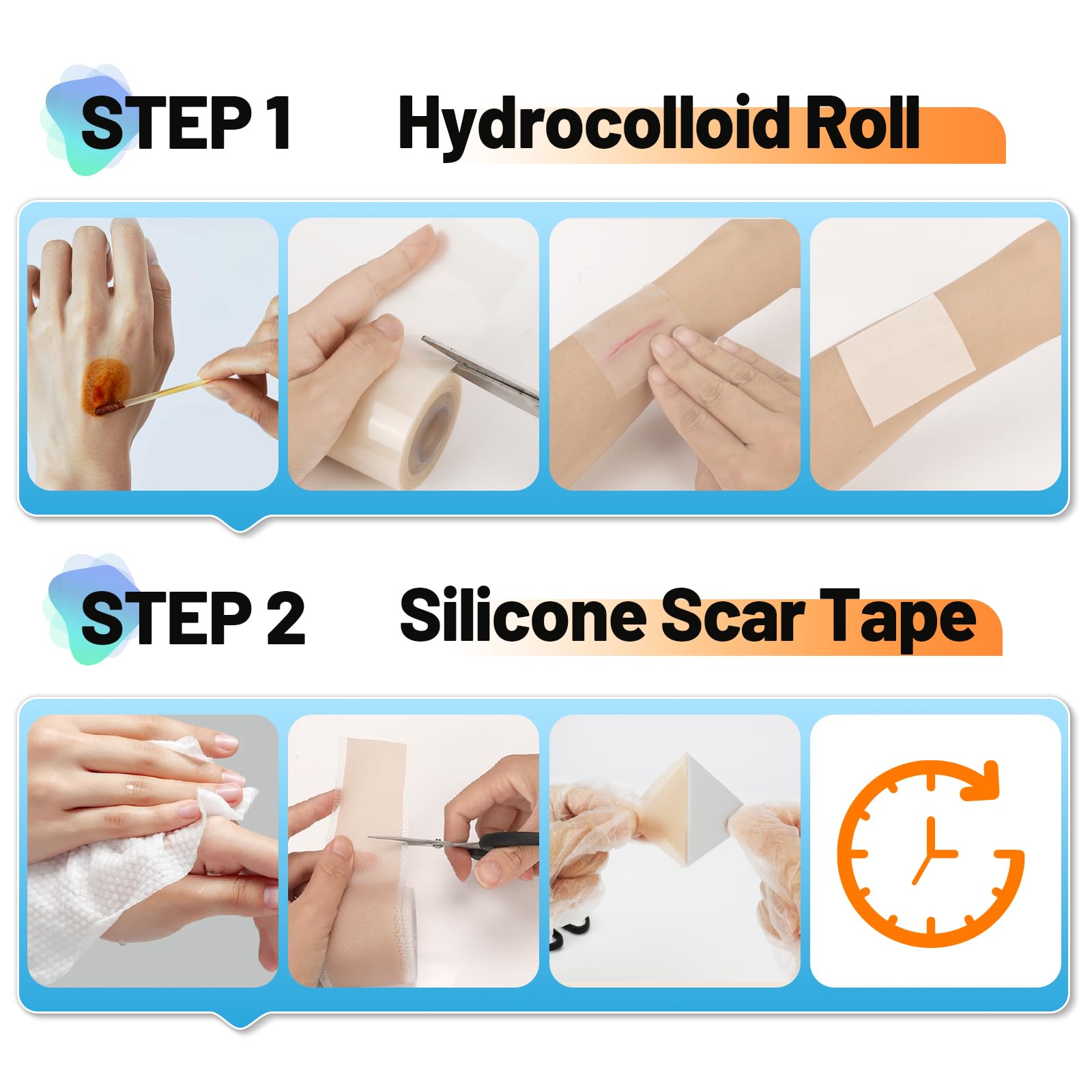 Arme Hydrocolloid Roll & Silicone Scar Tape — Complete Wound Care Duo