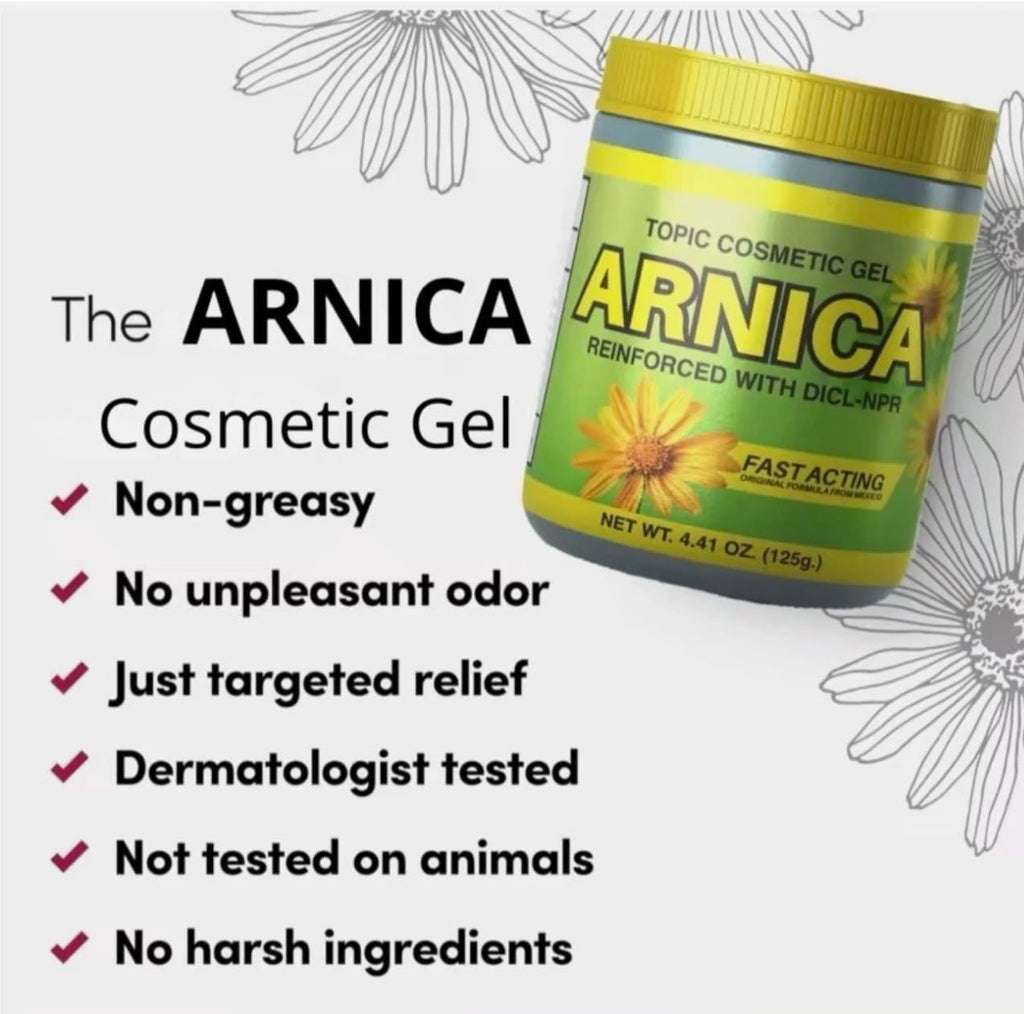 Arnica Sore Muscle Massage Gel Pomade – Natural, Fast-Absorbing (Diclofenac & Naproxen)