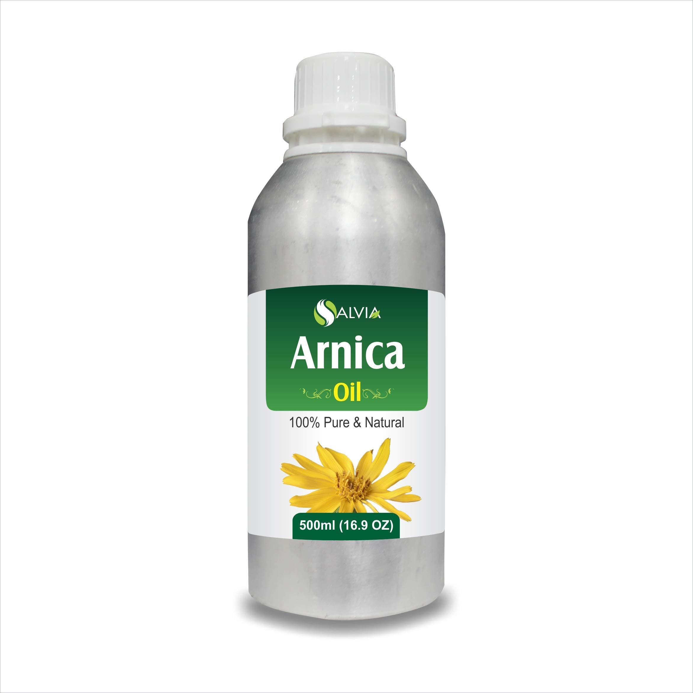 Arnica Montana Therapeutic Essential Oil – Salvia Amber Bottle, 100% Natural, Cold-Pressed (500 ml) Aromatherapy Premium Oil