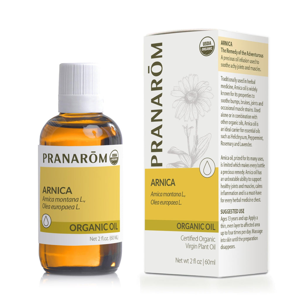 Pranarom Arnica Oil 4 Pack – Organic 2 oz Amber Glass