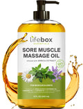 Arnica Sore Muscle Massage Oil – 100% Pure & Natural, 8 oz