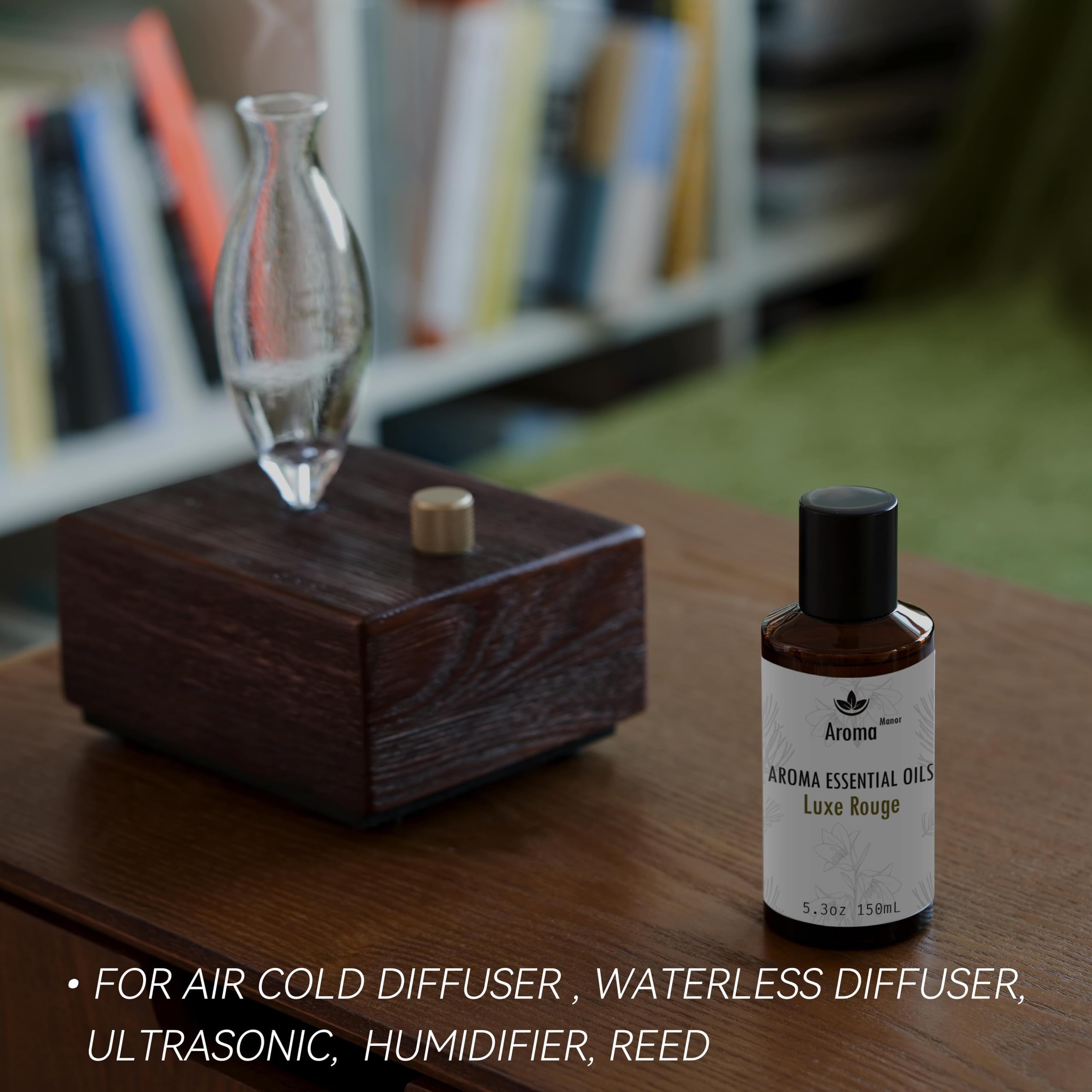 Aroma Manor Hotel Scents Luxe Rouge – Baccarat Hotel Inspired Essential Oil for Diffusers | 150mL