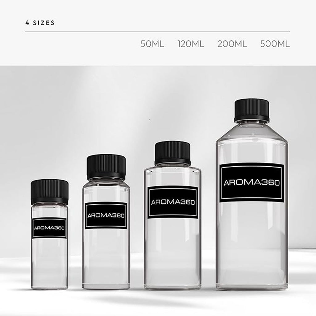 Aroma360 Black Diffuser Oil Blend | Luxury Essential Aromatherapy for Reed Diffusers | Sage, Tiaré Flower & Saffron | 16.9 oz (500 mL)