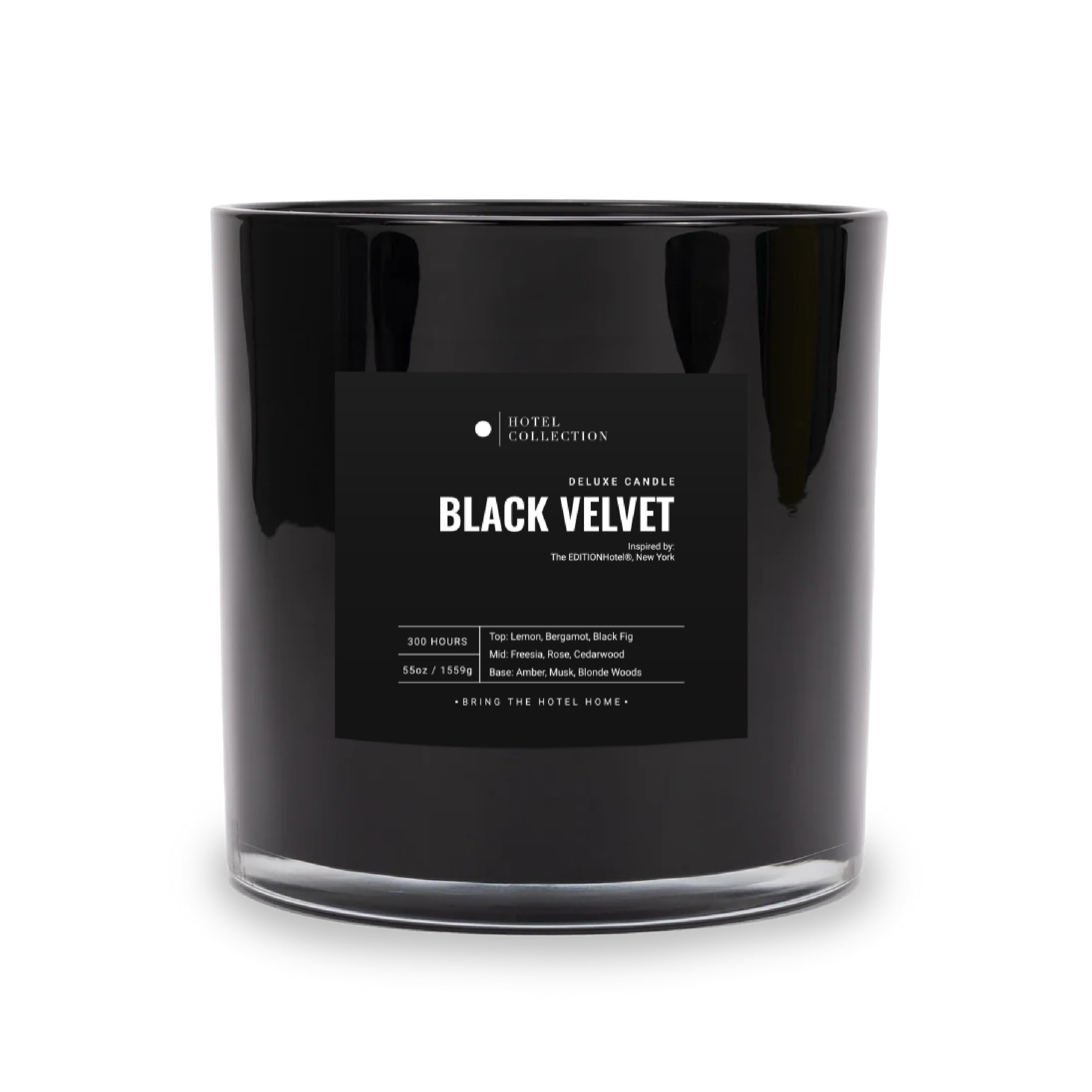 Aroma360 Black Velvet Scented Candle 55oz – Luxury Hotels Inspired, 300 Hour Burn Time