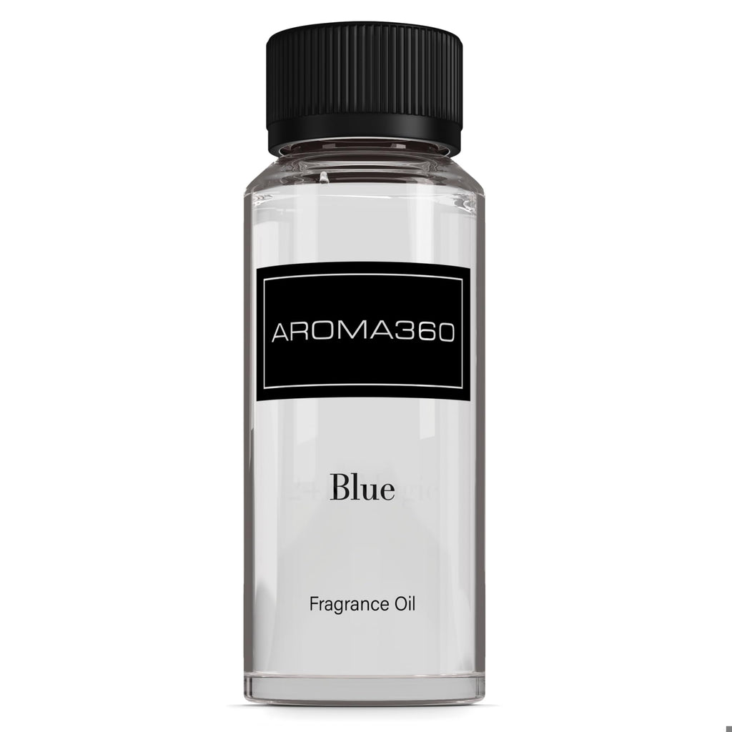 Aroma360 Blue Diffuser Oil Blend | Luxury Reed Diffuser Aromatherapy | Blue Cedar, Lavender & Eucalyptus | 4.1 fl oz (120 mL)