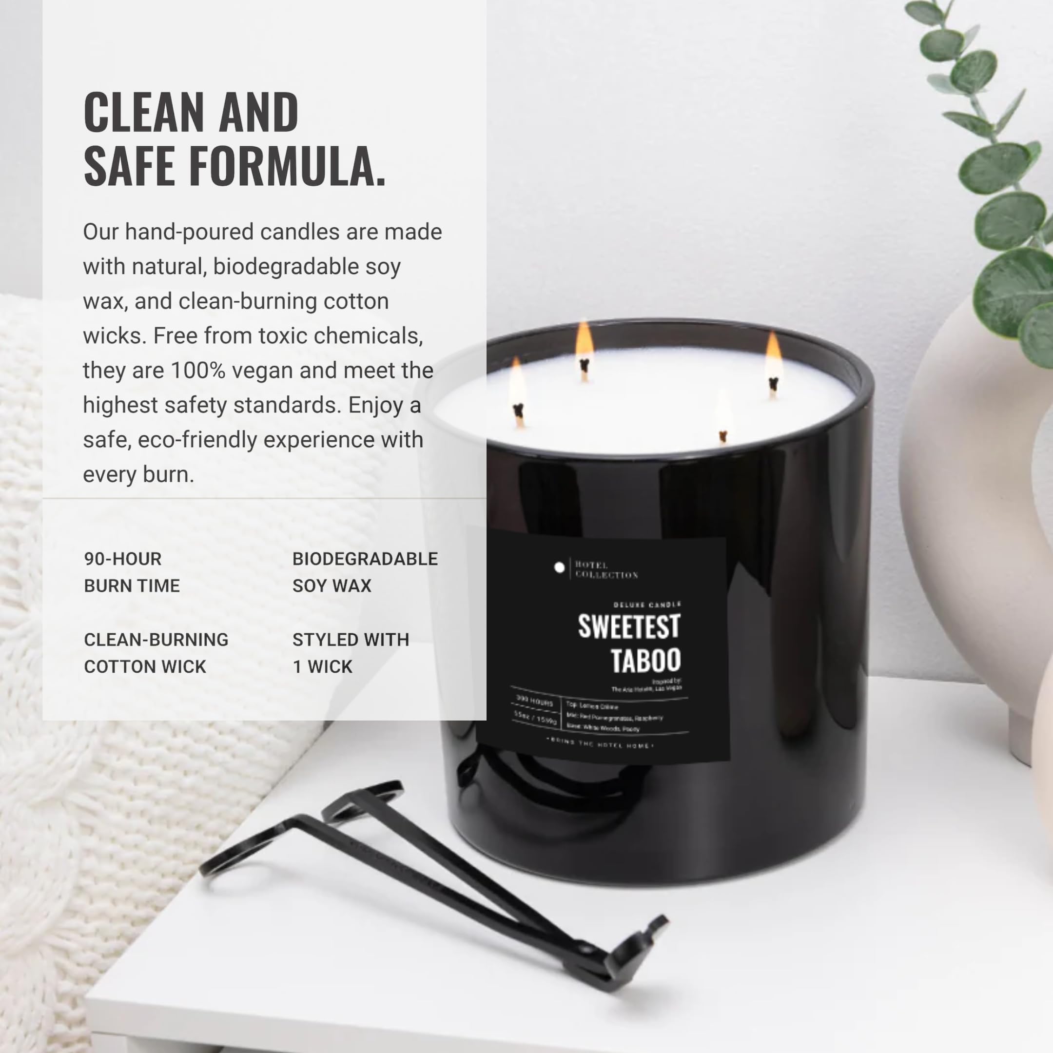Aroma360 Dream On Deluxe Candle – Hotel-Inspired Scent with White Tea, Vanilla & Cedar | 55oz, 300-Hour Burn