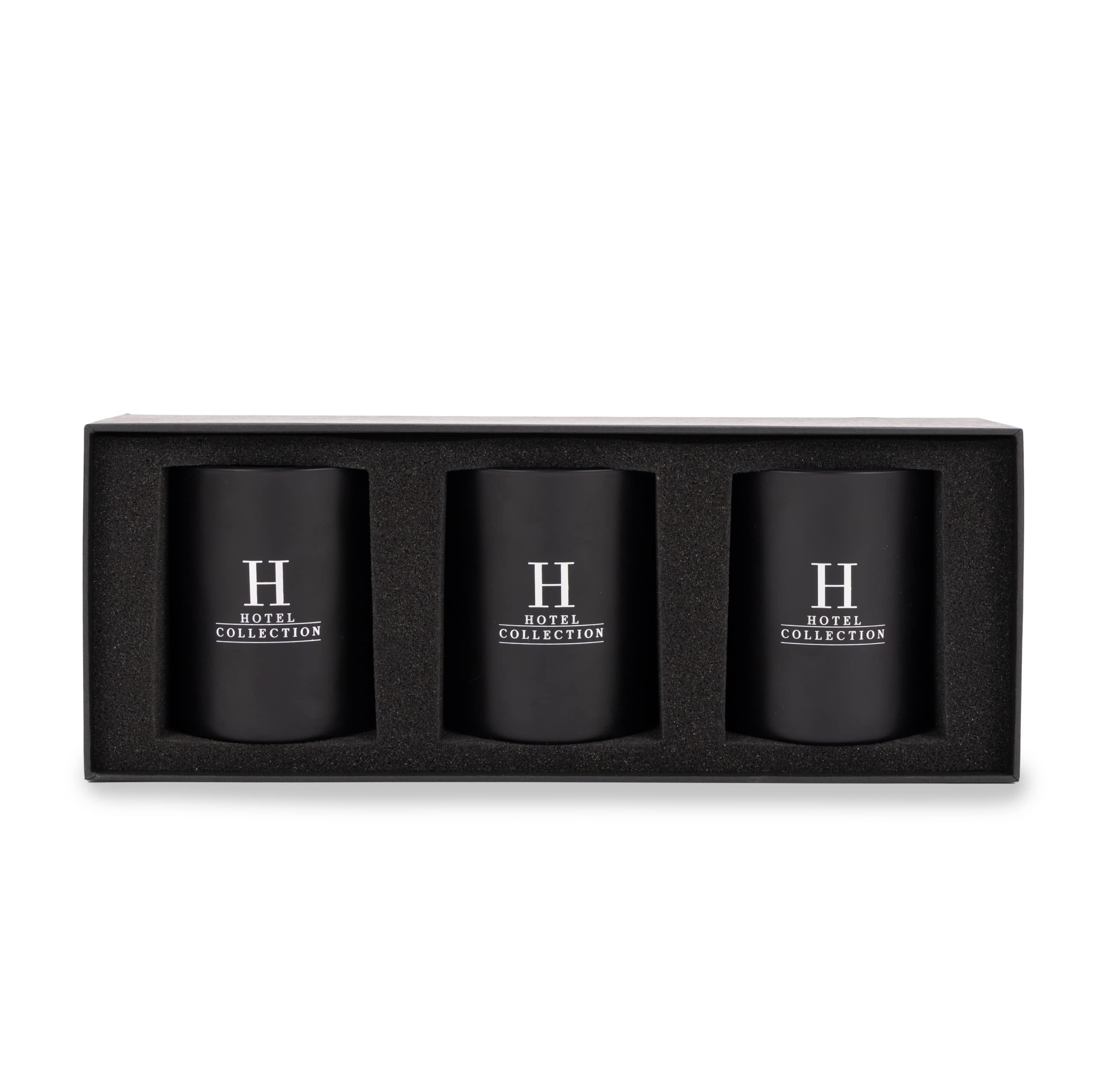 Aroma360 Hotel Collection Candle Trio Gift Set (Black Velvet) – 50-Hour Soy Candles