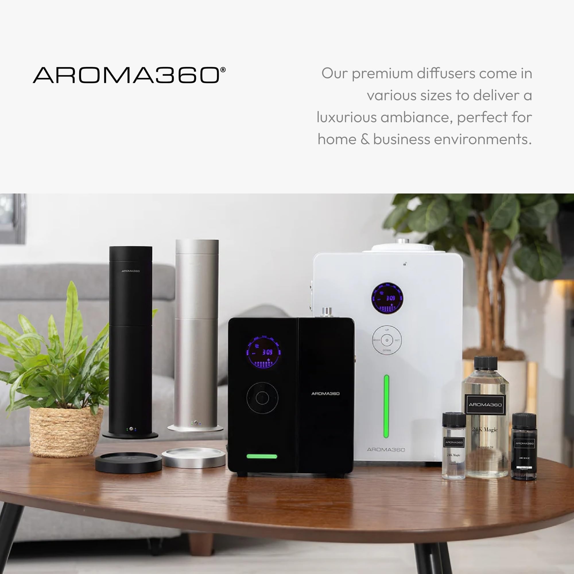 Aroma360 Mini Pro Scent Diffuser – Pro Pod Compatible, Cold-Air Diffusion, 600 sq ft