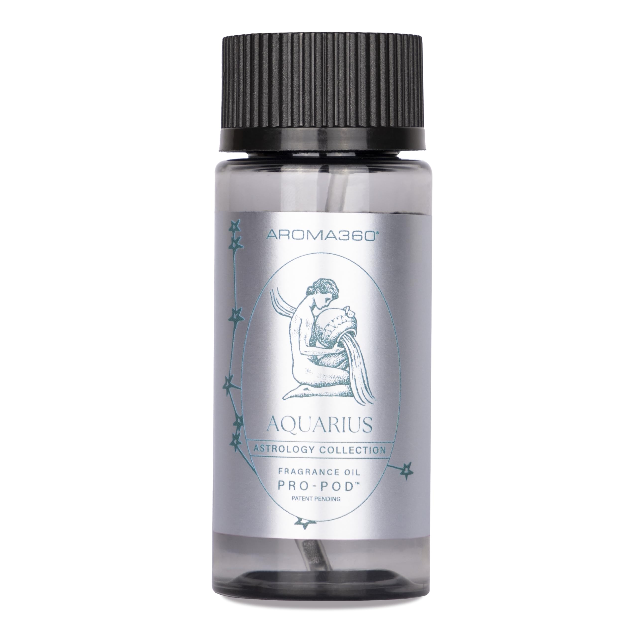 Aroma360 Pro Pod – Astrology-Inspired Fragrance Oil (Aquarius) 50mL | Ginger, White Flower & Amber