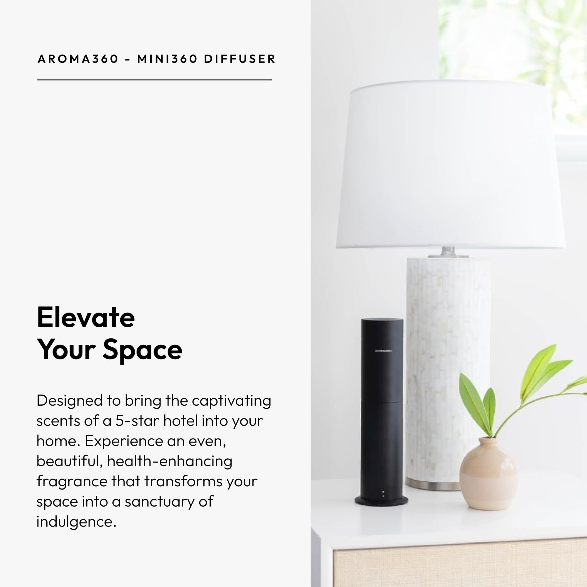 Aroma360 Mini Pro Scent Diffuser – Pro Pod Compatible, Cold-Air Diffusion, 600 sq ft