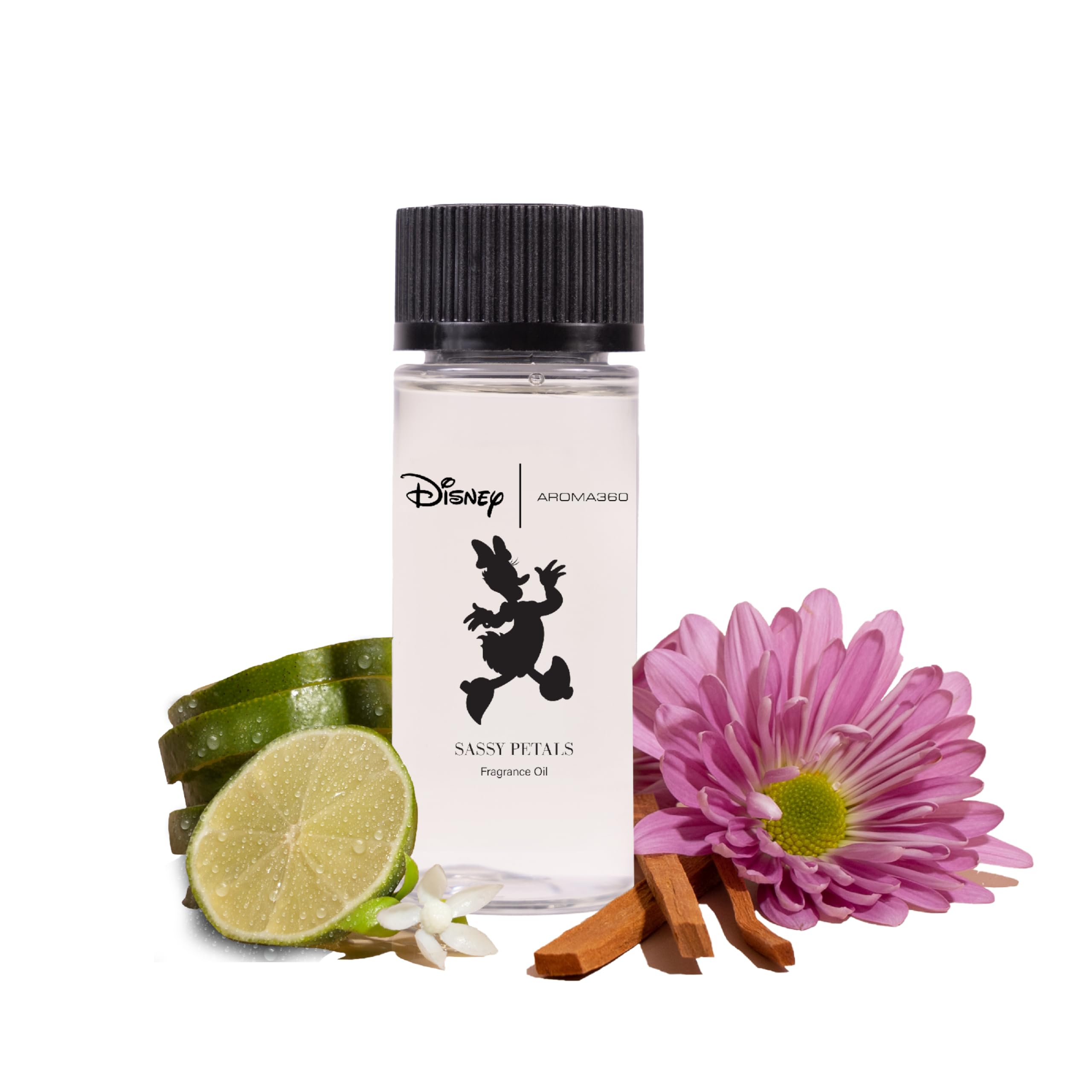 Aroma360 Daisy Duck Sassy Petals Fragrance Oil Blend – 1.7 fl oz (50 mL) Bergamot, Rose & Amber