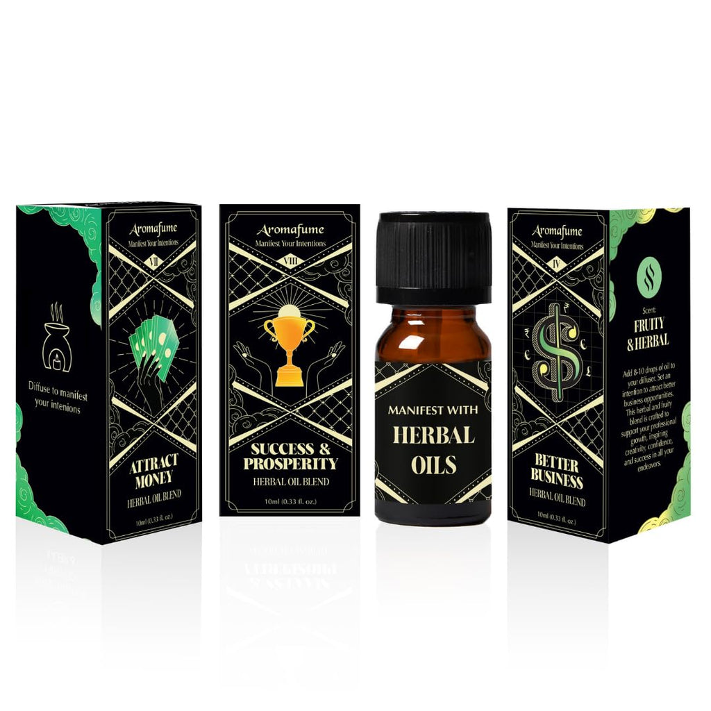 Aromafume Attract Money, Success & Prosperity Diffuser Oils — 3 x 10ml