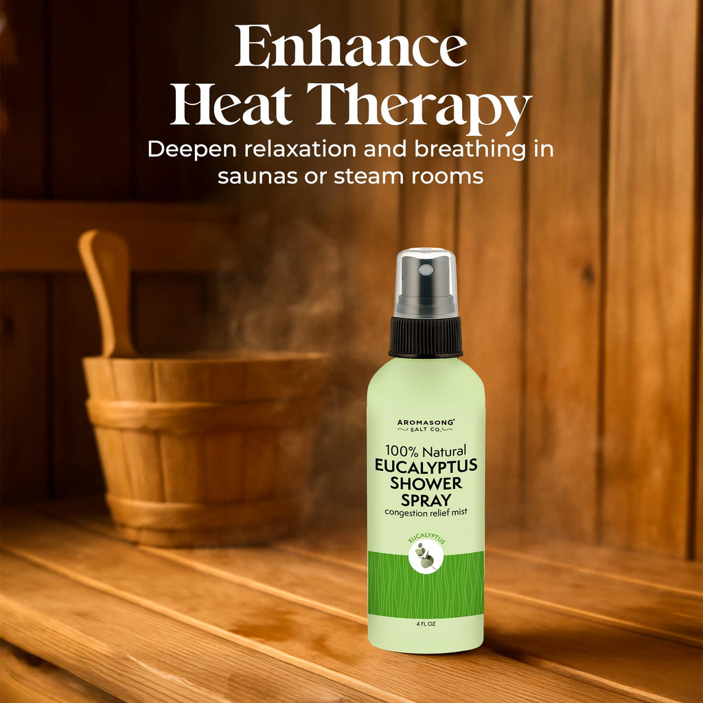 Aromasong Eucalyptus Shower Spray – 100% Natural, Made in USA